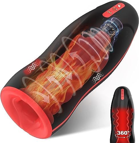 Elektrischer Masturbator Cup,Masturbieren für Männer mit 3 Swing-Muster 6 Vibrationsmodi Sex Spielzeug für die Männer Heizfunktion Taschenmuschi Vibrator Sex Toys Penis Masturbatoren