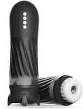 Masturbieren für Männer Elektrischer Masturbator, Sex Spielzeug für die Männer mit 3 Verdrehung & 5 Teleskopfunktion Vibratiosmodi, 3D Realistisch Vagina Heizung Masturbatoren Taschenmuschi Sex Toys