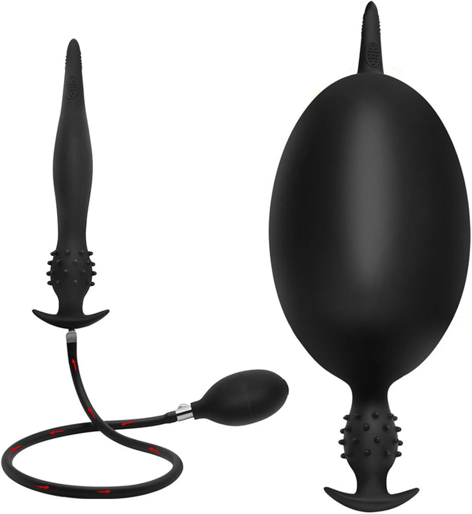 26cm Superlang Aufblasbar Analplug mit Pumpe,Verstellbar Riesen Dildo Butt Plug,Analkugeln Anal Spreizer SM Sexspielzeug Extreme Paare Frauen Männer