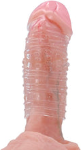 Laden Sie das Bild in den Galerie-Viewer, 4er Pack Dick Sleeve - Silikon Transparente Wiederverwendbare Peniskondome für Intensive Stimulation Penishülle für Penisverlängerung und Erektionsverbesserung