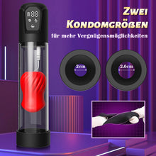 Laden Sie das Bild in den Galerie-Viewer, 5 Saugen 7 Vibrationsgurte mit 2 Peniskondome Penispumpe
