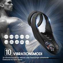 Laden Sie das Bild in den Galerie-Viewer, Dual Penisring 10 Vibration Teaser Punkte Streifen