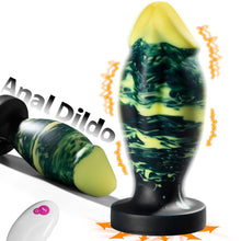 Laden Sie das Bild in den Galerie-Viewer, Unique Hybrid Design Vibrating Anal Dildo With Suction Cup