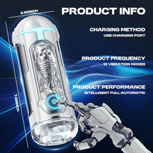 Laden Sie das Bild in den Galerie-Viewer, Automatischer Masturbatoren Penis Stroker Blowjob mit 10 Vibrations &amp; Saug und Heizmodi