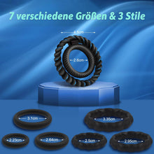 Laden Sie das Bild in den Galerie-Viewer, Penisring – 7-teiliges Set für Männer, Sexspielzeug für Männer und Paare, Penisringe, Sexspielzeug für Paare, Sexspielzeug für Erwachsene, Sexspielzeug für Paare, Lust, Sexspiele für Erwachsene und Paare, härter und stärker