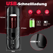 Laden Sie das Bild in den Galerie-Viewer, Masturbieren für Männer Elektrisch, Masturbator Sex Spielzeug für die Männer Solo mit 7 Vibration Stoß und Rotationsmodi, 3 in 1 Sexspielzeug Taschenmuschi Penis Masturbatoren Sex Toys Pussy