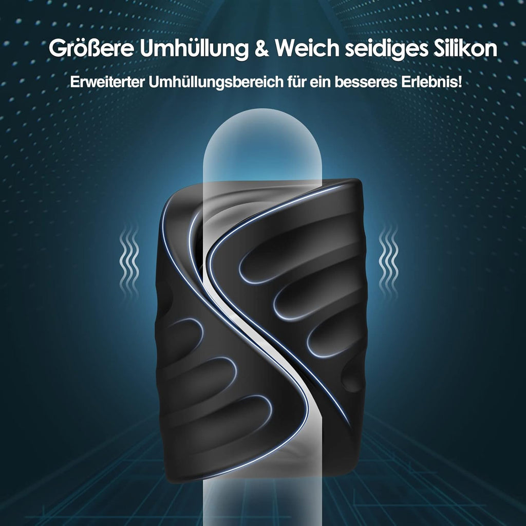 Elektrischer Masturbator Penistrainer Vibrator App Steuerung Masturbieren Männer mit 9 Vibrationsmodi, 2in1 Sexspielzeug Eichel Stimulator Masturbatoren Mann Sex Spielzeug für Männer die Paare Solo