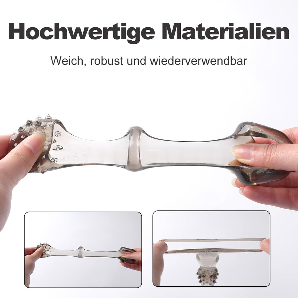 Cockring Sex Spielzeug für die Männer - Penisring & Hodenring für den Mann - Perfekte Passform, Dehnbare Cockringe für härtere Erektionen, Penis Ring Erotik Sex Spielzeug für Paare Extrem, schwarz