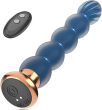 Laden Sie das Bild in den Galerie-Viewer, Analvibratoren Anfänger Analplug# für Männer und Frauen, Silikon Analkugeln Butt plug mit 10 Vibrationmodi Fernbedienung Sexspielzeug Prostate Stimulation Massager für Parre Extrem Sex