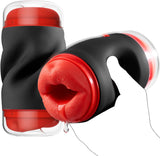 Masturbieren für Männer Elektrischer Masturbator mit 9 Zungenleckmodi 9 Saugmodi 9 Vibrationen Blowjob Transparent Taschenmuschi Sex Spielzeug für die Paare Sexspielzeug für männer solo