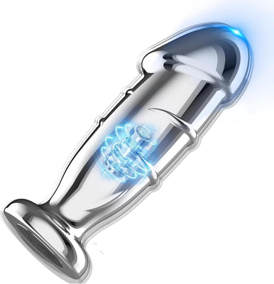 Anal Vibratoren Metall Analplug mit 10 Vibrationsmodi und Fernbedienung Buttplug Dildo Vibratorstarb Prostata Stimulator Vibrator Sexspielzeug für Männer Frauen und Paare