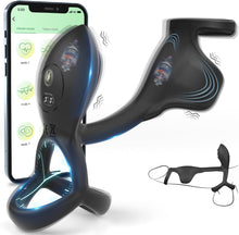 Laden Sie das Bild in den Galerie-Viewer, APP Penisring Set Sex Spielzeug für die Männer, 9 Vibrationsmodi Penis Vibrator Massagegerät, Penis Ring Cockringe Erotik Sexspielzeug für Paare Extrem Sex, Cockring Hodenringe Erotisches für Klitoris