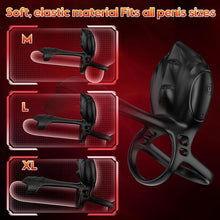Laden Sie das Bild in den Galerie-Viewer, Prostata Vibrator APP Steuerung Silikon Penisring Vibratoren Cockring Erotisches Sexspielzeug, Mit 10 Vibrationsmodi Cockring Penistrainer Massagegerät Hodenring-Vibrator für Männer Solo