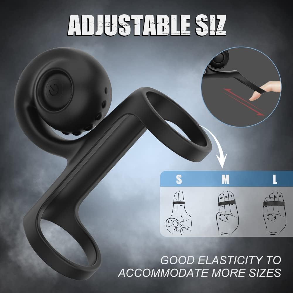 Penis Ring Vibratoren für Langwährende Erektion und Klitoris Stimulation mit 10 Vibrationsmodi Silikon Vibrierender Hodenring Penisring Massagegerät Erotisches Sex Spielzeug für Männer