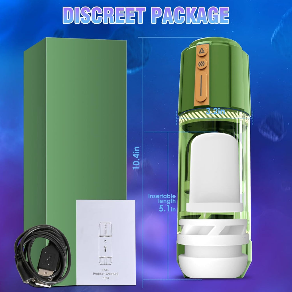 Elektrischer Masturbator Cup mit 8 Rotierende Teleskopfunktion 5 Vibrationfunktion, Sex Spielzeug für die Männer, Vibratorensets Masturbieren für Männer, Sex Toys Taschenmuschi Penis Masturbatoren