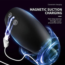 Laden Sie das Bild in den Galerie-Viewer, Männlicher Cup-Masturbator Penis Trainings Vibrator mit Zunge Lecken und 10 Vibrationsmodi zur Herren Masturbation Vergnügen Silikon Eichel Massagegerät Sexspielzeug für Männer