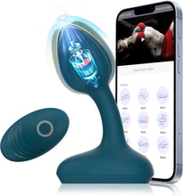Laden Sie das Bild in den Galerie-Viewer, Analvibratoren für Mann Analplug mit APP-Steuerung und Fernbedienung Anfänger mit 10 Intensive Vibrationen Wiederaufladbarer Silikon Anus Vibration Prostata Massagegerät
