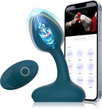 Analvibratoren für Mann Analplug mit APP-Steuerung und Fernbedienung Anfänger mit 10 Intensive Vibrationen Wiederaufladbarer Silikon Anus Vibration Prostata Massagegerät