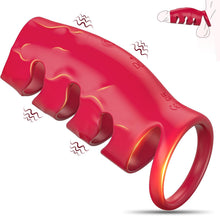Laden Sie das Bild in den Galerie-Viewer, Penisring Sex spielzeug für die Paare Männer, Penis Ring Erotik Sex Spielzeug für Penis G-Punkt, Penishülle Cockring Erotisches Sexspielzeug für Klitoris, 10 Vibrationsmodi Dual Penisringe Sex Toys