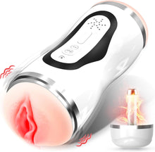 Laden Sie das Bild in den Galerie-Viewer, Elektrischer Masturbator Mann Cup Heizfunktion mit 10 Modi Masturbieren für Männer Sex Spielzeug für die Männer Soundfunktion Sexspielzeug Taschenmuschi Penis Masturbatoren Vibrator Blowjob