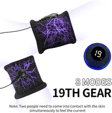 Laden Sie das Bild in den Galerie-Viewer, BDSM Elektro Shock Dual Penisring Hodenring Set,Elektrische Stimulation Massager Penis Erektion Enhancer SM Verzögerung Ring Sex Spielzeug für Männ