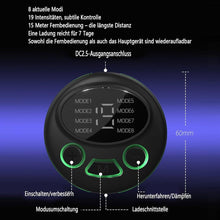Laden Sie das Bild in den Galerie-Viewer, Elektro Shock Eichel Penistrainer Stimulator mit 8 Frequenzströme und 19 Intensitätsstufen