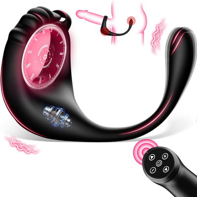 Prostata Stimulation Männer Analvibratoren für Mann - Analplug# für Männe Anal Vibrator mit Einstellbar Penisring, Sex Spielzeug für die Männer Vibratorensets Anal Dildo Plug Sex Toys mit 10 Modi