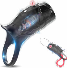 Laden Sie das Bild in den Galerie-Viewer, Penisring Sex Spielzeug für die Männer,Masturbator Penisringe mit 9 Vibration,Vibrator Penishülle SexSpielzeug,Penismanschetten Sex Toys,Cockring Sex Spielzeug für die Paare