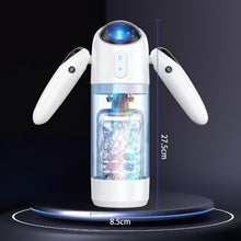 Laden Sie das Bild in den Galerie-Viewer, Elektrischer Masturbator Cup,Taschenmuschi Vibrationen mit 2 Griffe &amp; 7 Teleskopmodi &amp; Rotationsmodi,Masturbieren für Männer Elektrisch Masturbatoren 3D Vagina Pussy,Sex Spielzeug für die Männer