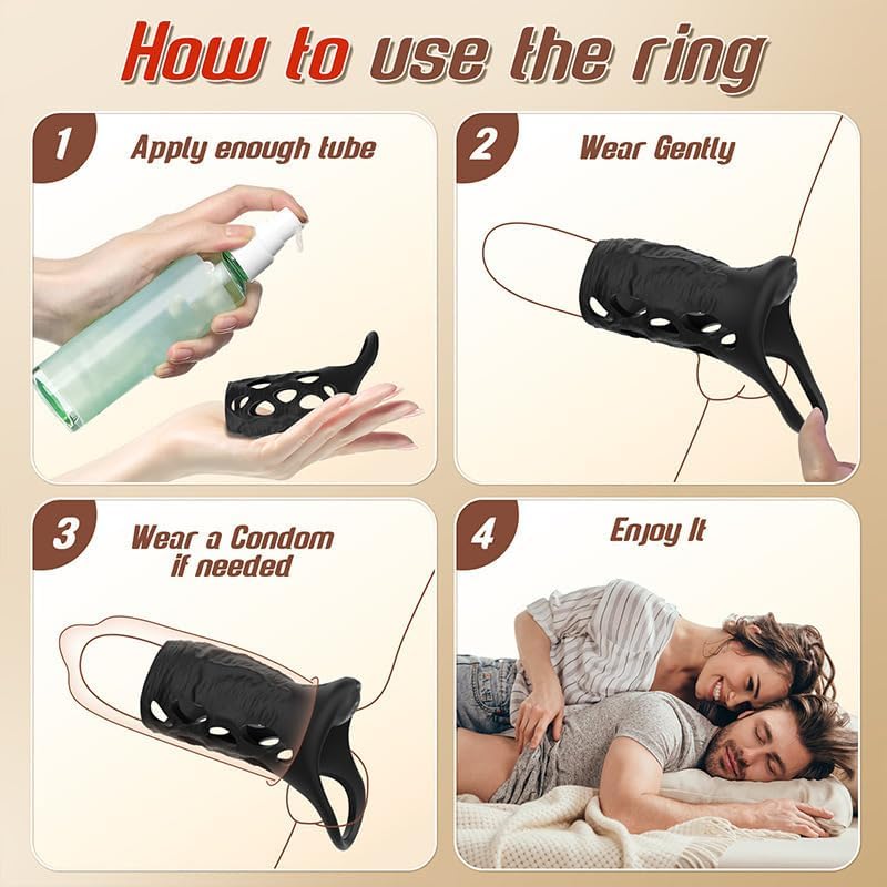 Penisring Vibratoren mit APP Fernbedienung,Penisring Vibratoren mit 10 Intensive Vibrationsmodi, Dehnbar Silikon Cockring,Sex Spielzeug für die Männer Elektrische Penis Trainer Vibrator