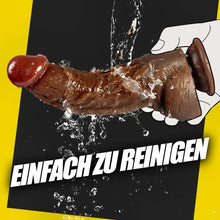 Laden Sie das Bild in den Galerie-Viewer, 6cm dicker Realistischer Dildo groß für G-Punkt-Stimulation mit spezieller Kurve 20cm Silikon dildos mit Starkem Saugnapf Penis Analdildo realistische dildos Sexspielzeug für Frauen und Männer