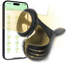 Laden Sie das Bild in den Galerie-Viewer, Penisring Vibrator für Hoden mit 10 Vibrationsmodi, APP Vibrator Erotik Sex Spielzeug für die Männer Penis Ring, Cockring Erotisches Sexspielzeug, Penisringe Massagegerät spielzeug für Paare extrem