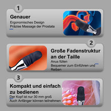 Laden Sie das Bild in den Galerie-Viewer, 3in1 Elektro Shock Anal Vibrator Penisringe Prostata Stimulator Set mit 10 Teleskop Vibrationsfunktion &amp; 3 Elektrostimulation Modi, Anal Massagegerät SM Extrem Sexspielzeug für Männer Solo