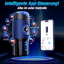 Laden Sie das Bild in den Galerie-Viewer, KI-Interaktion 360° Schnellheiz Masturbator Sex Spielzeug für die Männer, Masturbieren für Männer 5 Intensiver Teleskopfunktion Sexspielzeug, Realistische Masturbatoren Liner Abnehmbare Sex Toys