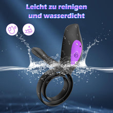 Laden Sie das Bild in den Galerie-Viewer, Penisring Vibrator Sex Spielzeug für die Männer, KALESTA Paarvibrator Paare Cockring mit 10 Vibrationsmodi, Penisring Sex Toys mit APP-Steuerung Männer Sex Sexspielzeug, Sex Spielzeug für Paare