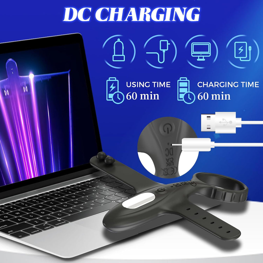 Buntune Elektrische Masturbator Cup mit 10 Vibrationsmodi, Penis Trainer Vibrator mit Langwährende Erektion Penisring, Silikon Eichel Stimulator Masturbieren Sexspielzeug für Männer Solo