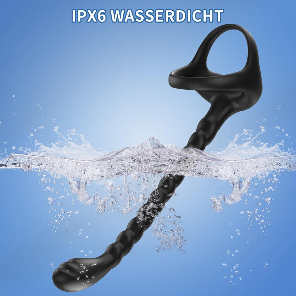 Prostata Stimulation Männer mit Penisring Vibratoren - Cockringe Analvibratoren für Mann mit Fernbedienung, 10 Vibrationsmodi Anal Vibratorstarb Vibration, Sex Spielzeug für Die Männer Paare Extrem