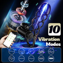 Laden Sie das Bild in den Galerie-Viewer, Penishülle Penisring Vibrator mit 10 Vibrationsmodi für Penis Klitoris G-Punkt, Silikon Penis Sleeve Cockring, Penismanschetten für Penisverlängerung Sex Spielzeug für die Männer Paare