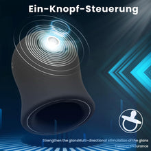 Laden Sie das Bild in den Galerie-Viewer, Masturbator mit einzigartigem Texturdesign an der Innenwand,Penis Vibrator für Mann mit 12Vibrationsmodi, Elektrische Masturbatoren Penis Trainer, Männer Eichel Stimulator Silikon Sexspielzeug