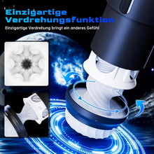 Laden Sie das Bild in den Galerie-Viewer, Masturbieren für Männer Elektrischer Masturbator, Sex Spielzeug für die Männer mit 3 Verdrehung &amp; 5 Teleskopfunktion Vibratiosmodi, 3D Realistisch Vagina Heizung Masturbatoren Taschenmuschi Sex Toys