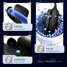 Laden Sie das Bild in den Galerie-Viewer, Elektrische Penis Trainer mit 5 Elektroschock-Modi und 10 Vibrationen Silikon Vibrator Masturbator Penis Stimulator Masturbieren Eichelstimulator Penistrainer Sex Spielzeug für Männer Paare