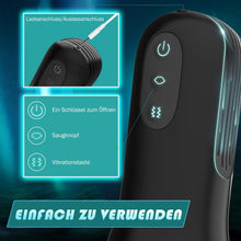 Laden Sie das Bild in den Galerie-Viewer, Elektrischer Masturbator Cup 10 Vibration mit 5 Saugmodi Sex Spielzeug für die Männer solo Sex Toys Masturbieren für Männer Taschenmuschi Penis Masturbatoren mit 3D Realistischer Vagina Pussy