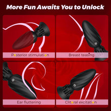 Laden Sie das Bild in den Galerie-Viewer, Analvibratoren für Man, Prostata Stimulation Männer Analplug Sex Spielzeug für die Männer mit 10 Vibrationen und 10 Rotationsmodi Fernbedienung Anal Plug Dildo für Paare Buttplug Sexspielzeug