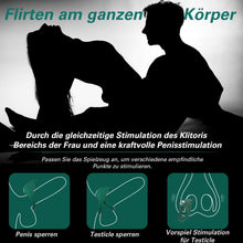 Laden Sie das Bild in den Galerie-Viewer, Dual Penisringe Vibrator, Dehnbarer Vibratorensets für Männer Sexspielzeug mit 10 Modi Penis Stimulation G-Punkt Vibrator, Erotik Sex Spielzeug für die paare, Grün