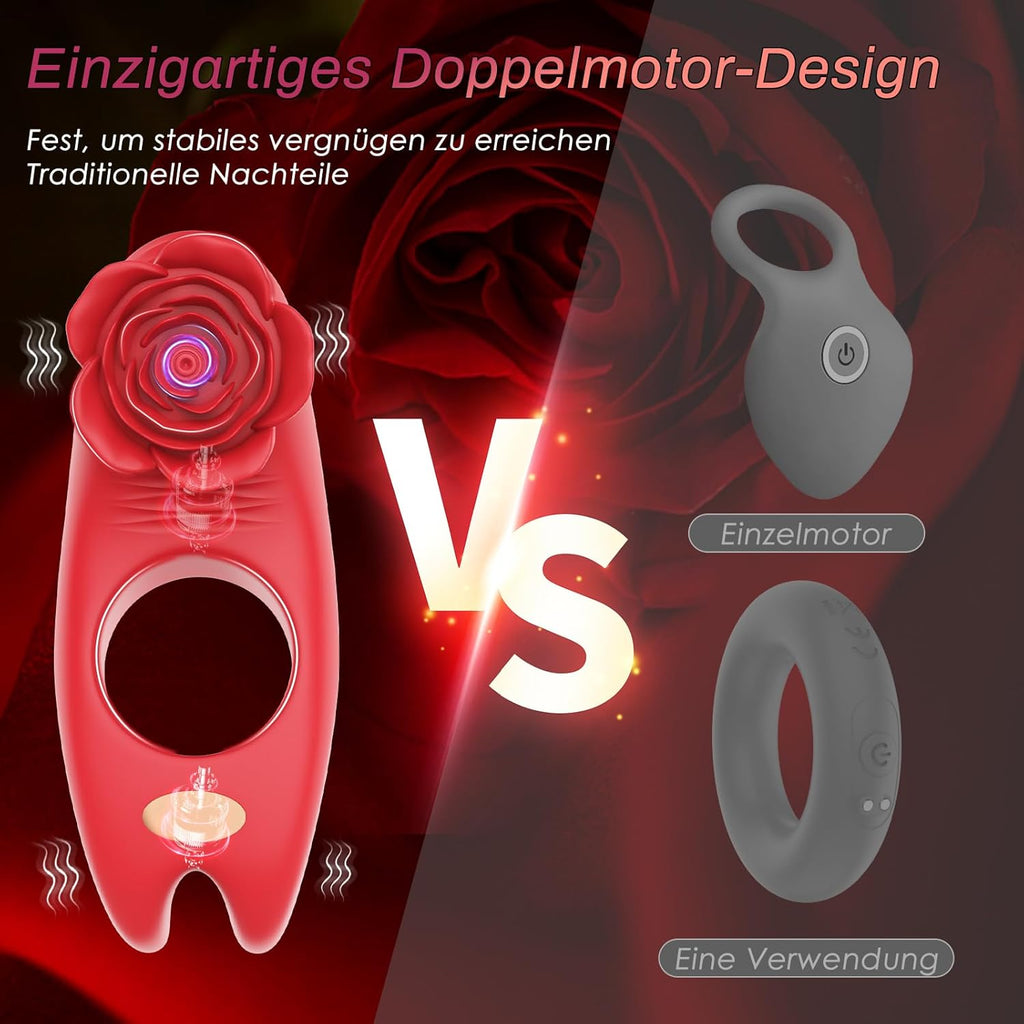 Penisring Sex Spielzeug für die Männer, Penisring Vibrator mit Klitoris Stimulator, Penis Ring Vibratoren Sex Spielzeug für Männer Paare Frauen, 9 Vibrations Cockring