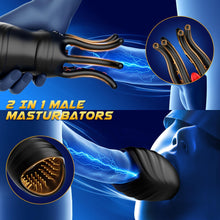 Laden Sie das Bild in den Galerie-Viewer, Masturbieren für Männer Penis Vibrator Eichel Stimulation, Sex Spielzeug für die Männer Extrem Oralsex Masturbatoren 10 Modi, Vibratorensets Sexspielzeug für Männer Zunge Solo Paare Taschenmuschi