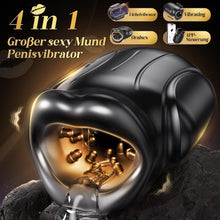 Laden Sie das Bild in den Galerie-Viewer, 4-in-1 Mouth-shaped Masturbating for Men, Soft Masturbator Oral Sex Glans Stimulator, Electric Sex Toy for Men, Solo Quiet Pocket Pussy Vibrator with 10 Vibrations &amp; App