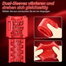 Laden Sie das Bild in den Galerie-Viewer, Elektrischer Masturbator Sex Spielzeug für die Männer - Masturbieren Sexspielzeug für Männer Solo Paare Extrem Sex mit 10 Vibrierend &amp; Rotierend, Taschenmuschi Penis Masturbatoren Blowjob Sex Toys