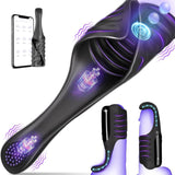Elektrischer Masturbator Cup - 3 Motoren, 5 Klopfmodi, 10 Vibrationsmodi, Penis Training Massager Silikon Sexspielzeug für Männer Penis Vibrator Trainer Sex Spielzeug für die Männ Masturbieren
