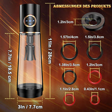 Laden Sie das Bild in den Galerie-Viewer, Penispumpe Sex Spielzeug für die Männer - Penis Pumpe Masturbator Erotisches Sexspielzeug, Men solo Penies.verlangerung Vibratorensets Blowjob Toy, Vakuumpumpe Vagina sucking Masturbatoren Elektrisch